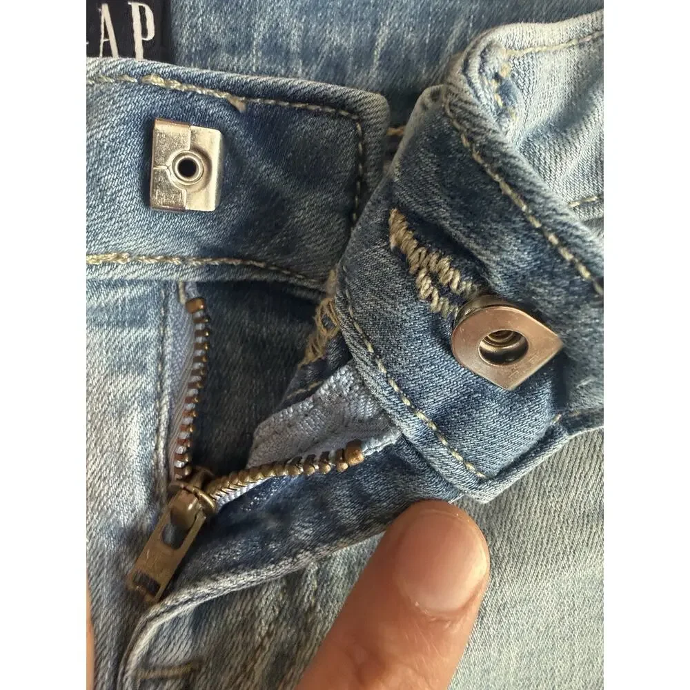 Gap Girls Stretch Super Skinny Denim Jeans Light Wash Blue Size 6